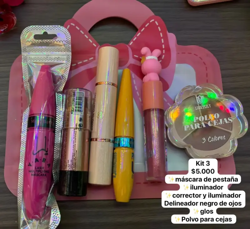 Kit de Maquillaje con Máscara,