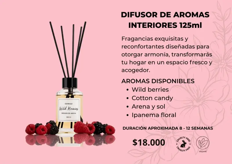 Difusor de Aromas Interiores 125ml GOMALS - 1