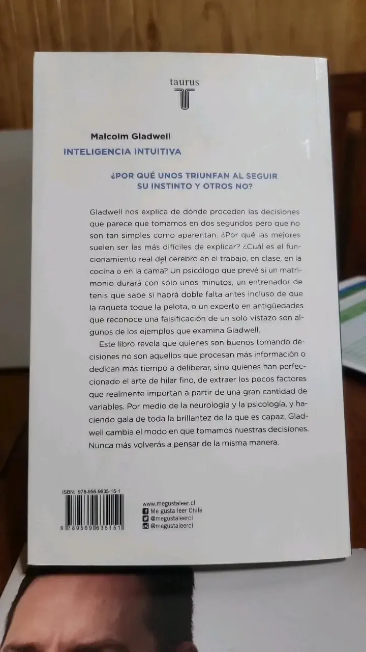 Libro Inteligencia Intuitiva de Malcolm Gladwell - 2