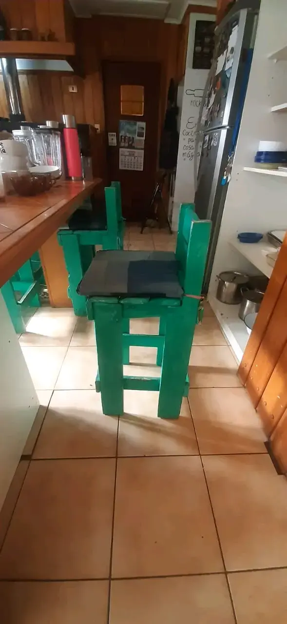 Sillas de madera reciclada para cocina