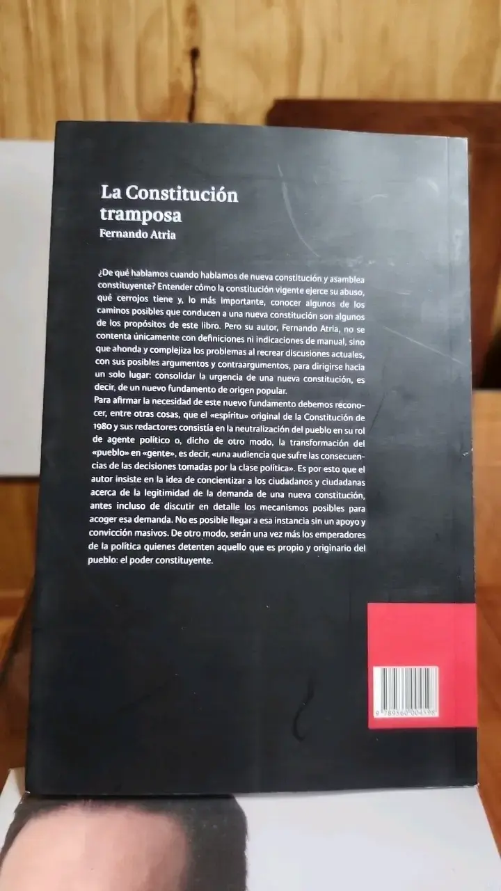 Libro 'La Constitución tramposa' de Fernando Atria - 2