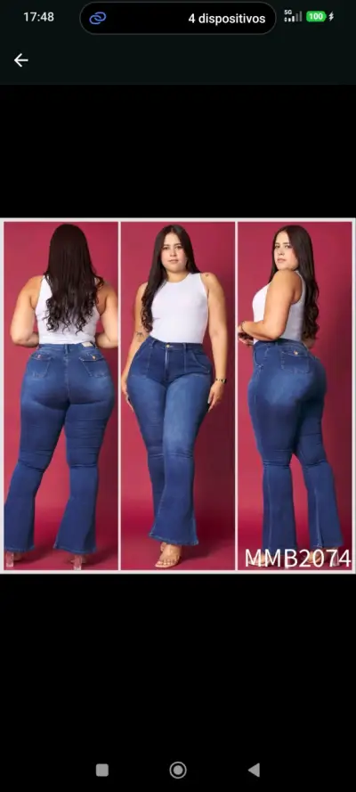 Jeans flare y pitillos menina - miniatura 1