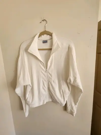 Chaqueta Blanca Columbia con Cierre - miniatura 1