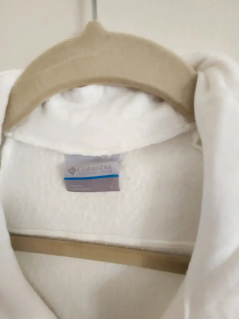 Chaqueta Blanca Columbia con Cierre - 2