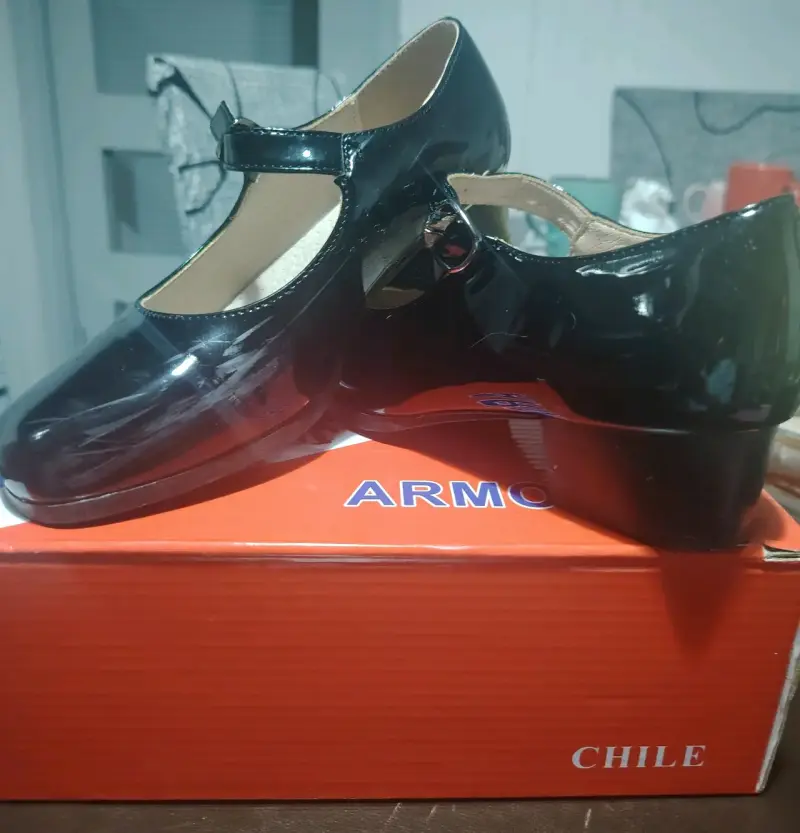 Zapatos de baile flamenco negros para mujer