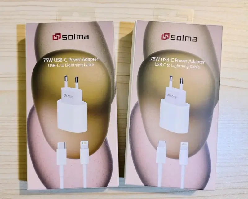 Cargador IphoneUSB-C 75W Cable Lightning
