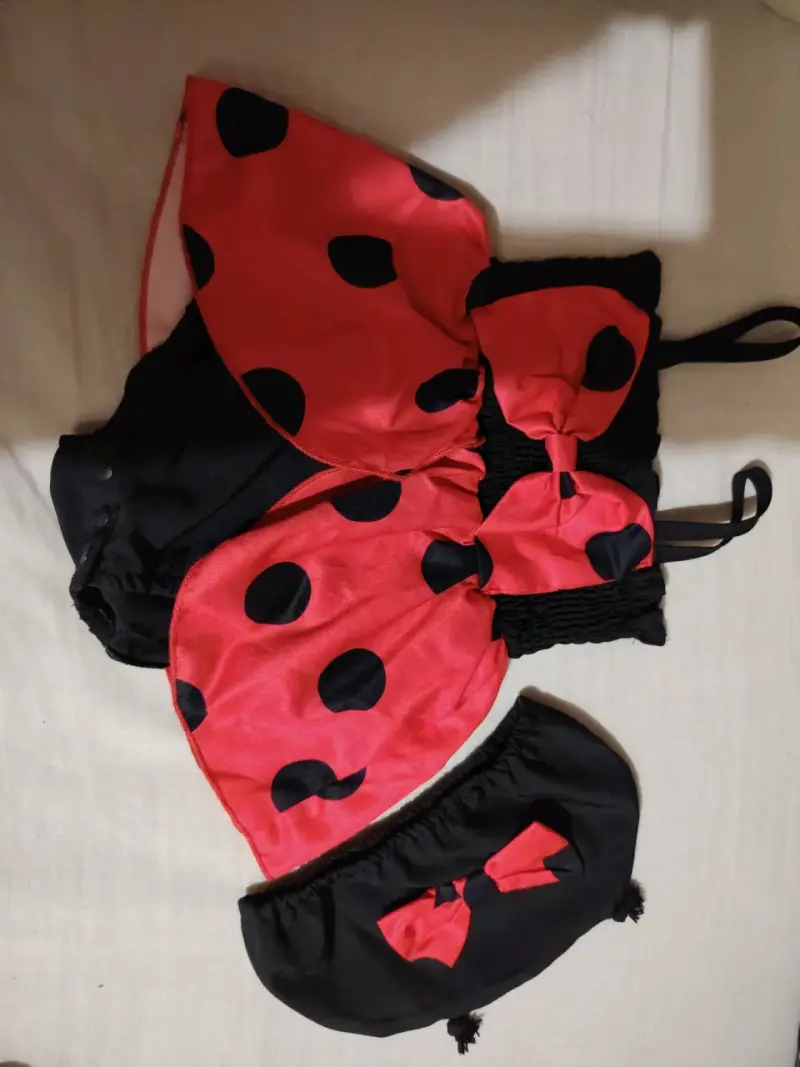 Disfraz de mariquita para bebé con gorro - 3