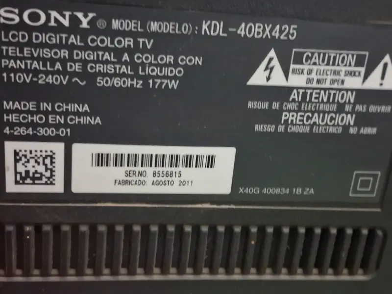 Televisor Sony LCD 40 pulgadas modelo KDL-40BX425 - 2