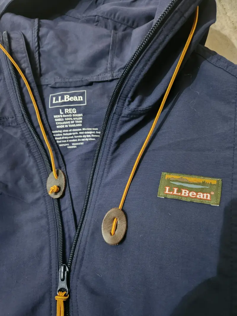Chaqueta azul con capucha L.L.Bean para hombre - 1