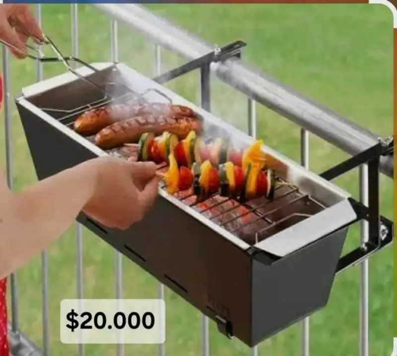 Parrilla de balcón compacta para asados - 1