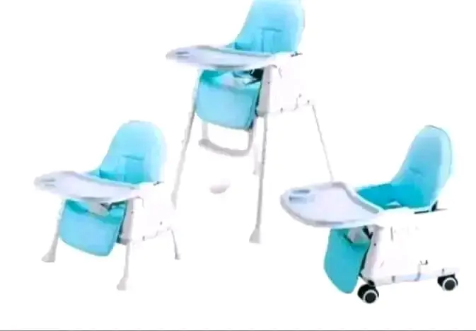 Silla de comer para bebé 3 en 1 azul - 1