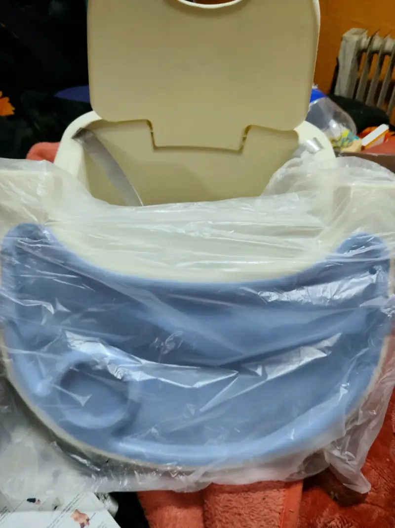 Silla de comer para bebé 3 en 1 azul - 2