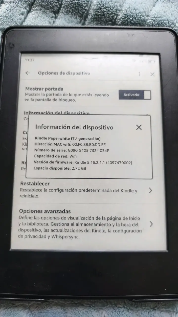 Kindle Paperwhite 7ma Generación - 2
