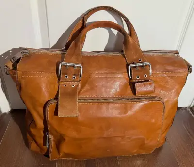 Bolso de cuero marrón Marc Jacobs Vintage - miniatura 1