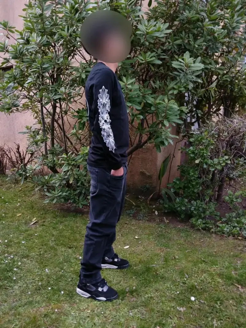 Polera chrome hearts negra - 4