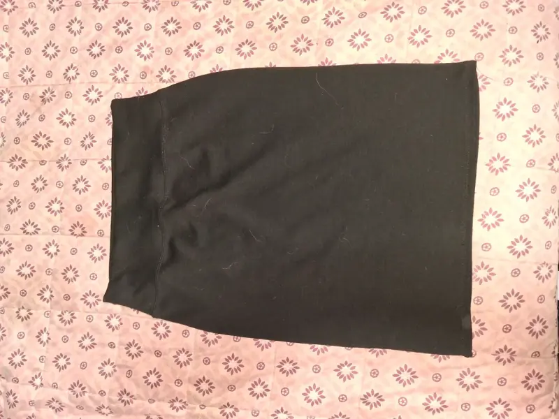 Falda lápiz verde oscuro para mujer - 2