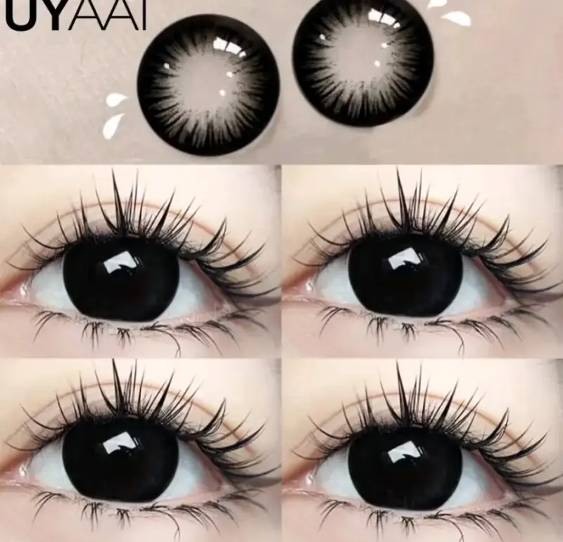 Lentes de contacto negros 14.5mm y 15.0mm - 3