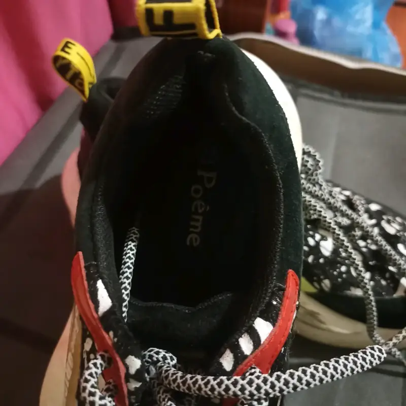 Zapatillas deportivas Poeme Original negras y blancas - 5