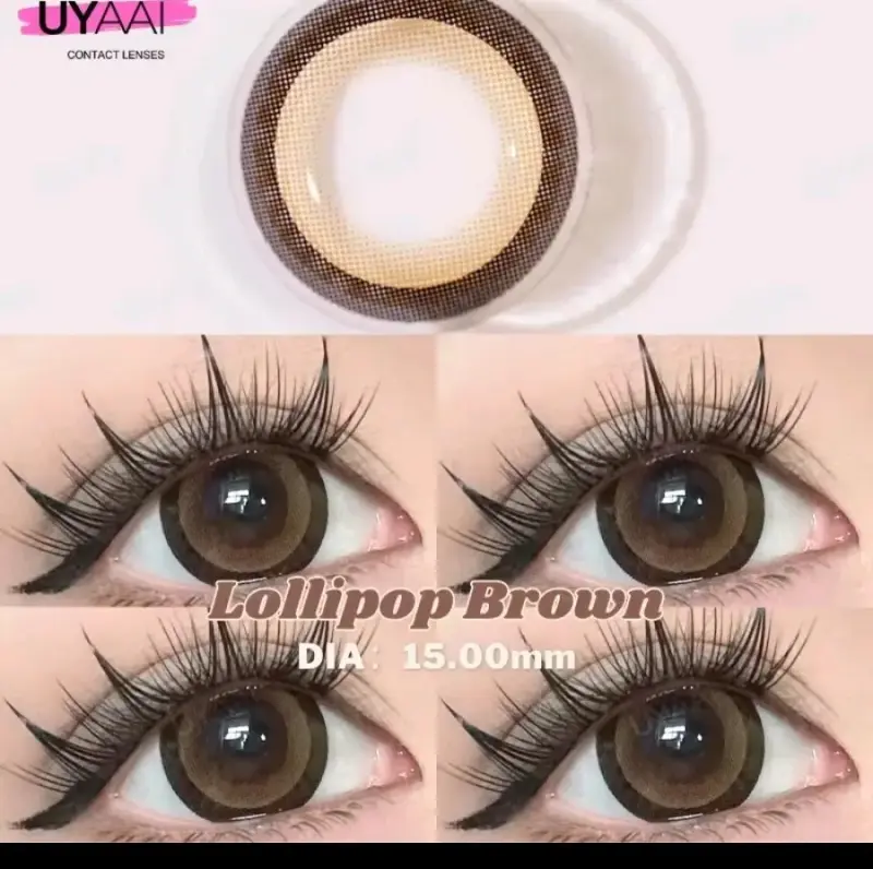 Lentes de contacto cafe 15.0mm - 1