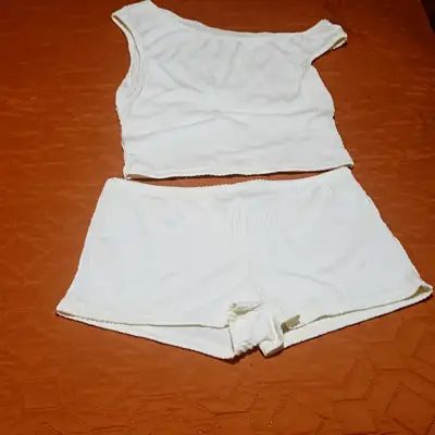 Conjunto de pijama blanco Shein talla S - miniatura 2