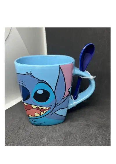 Tazón Stitch con Cuchara Azul - miniatura 1