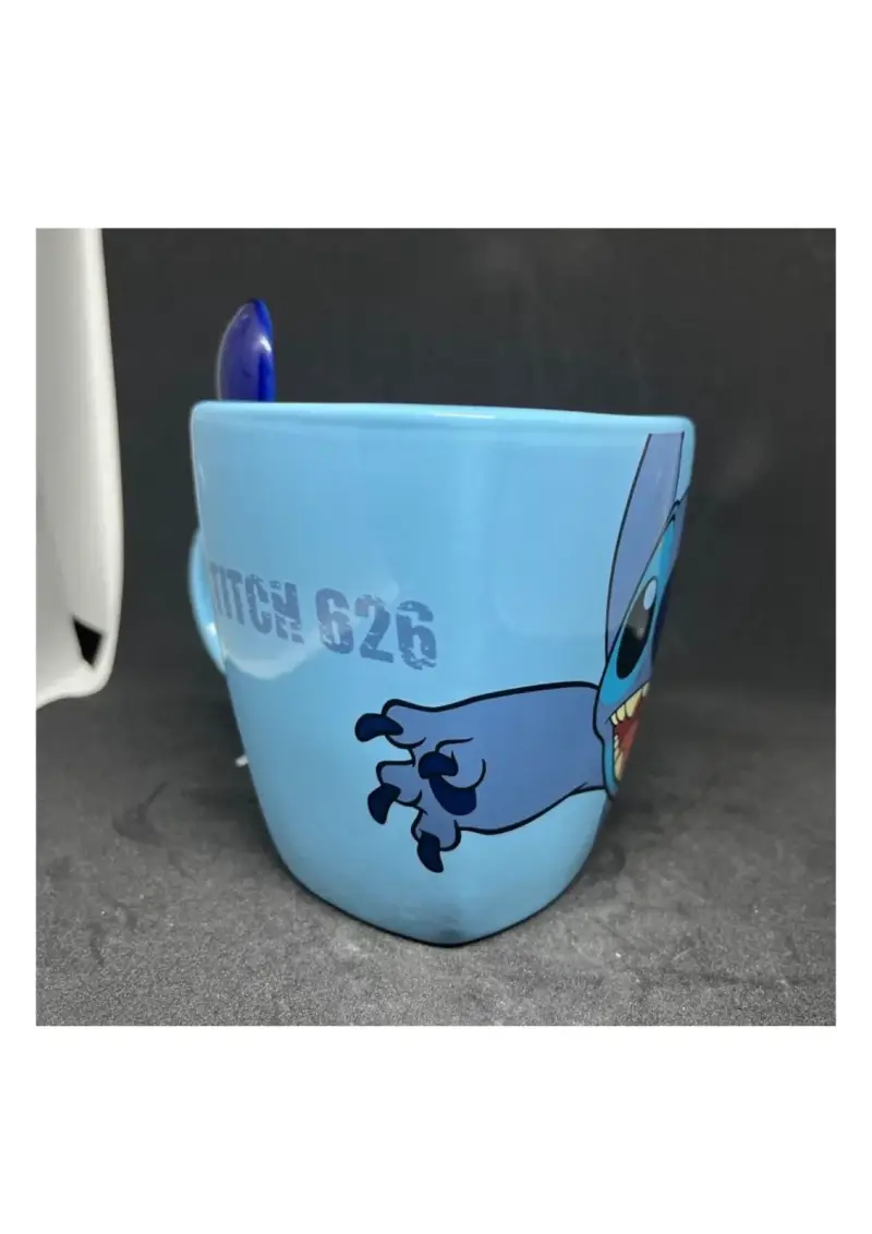 Tazón Stitch con Cuchara Azul - 2