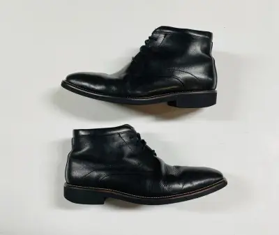 Botines Guante de cuero negro para hombre - miniatura 2