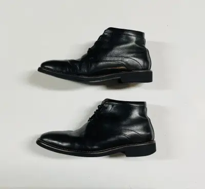 Botines Guante de cuero negro para hombre - miniatura 3