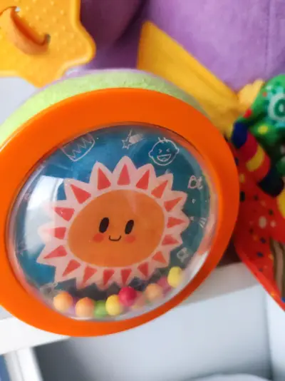 Juguete de peluche elefante multicolor para bebé - miniatura 5