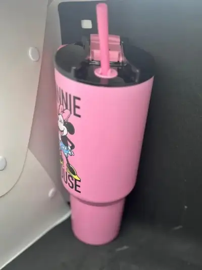 Vaso Térmico Minnie Mouse Rosa con Tapa - miniatura 3