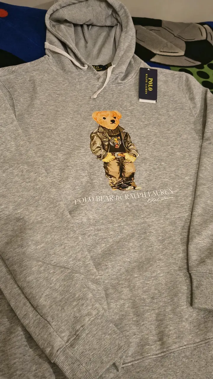 Polerón Gris Polo Bear by Ralph Lauren