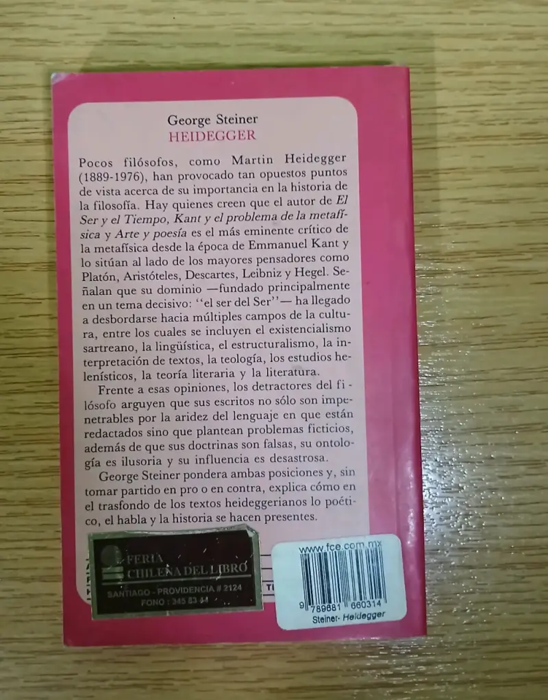 Libro Heidegger de George Steiner con introducción - 2