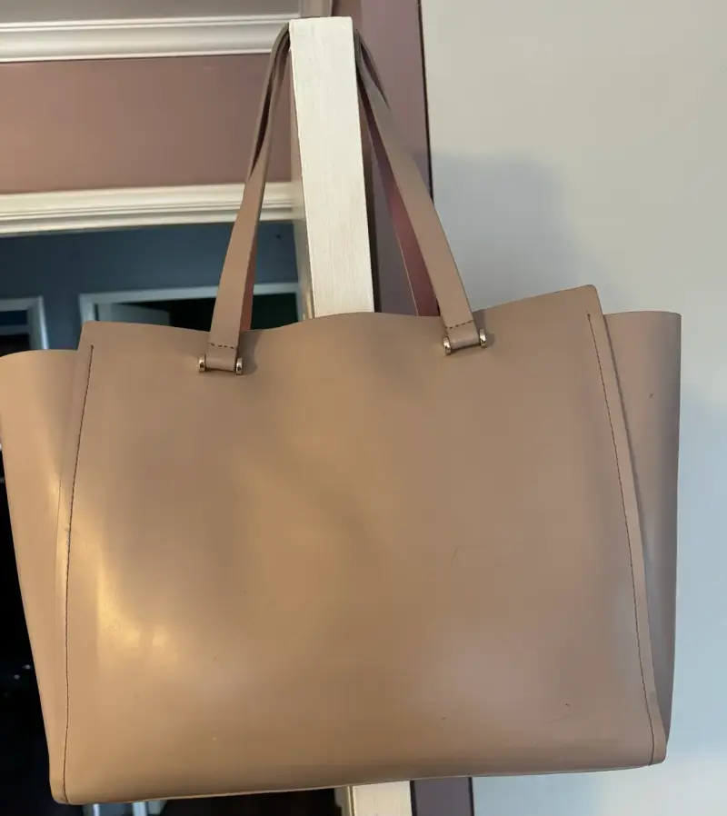 Bolso tote grande rosa de cuero, Kate Spade - 2