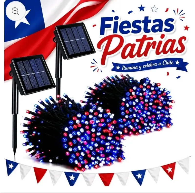 Luces solares LED 20M para Fiestas Patrias - 2