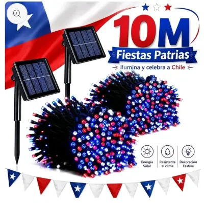 Luces Solares LED para Fiestas Patrias 10M - miniatura 1