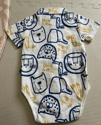 Camisa Body - Black & Blue 9 meses - miniatura 2