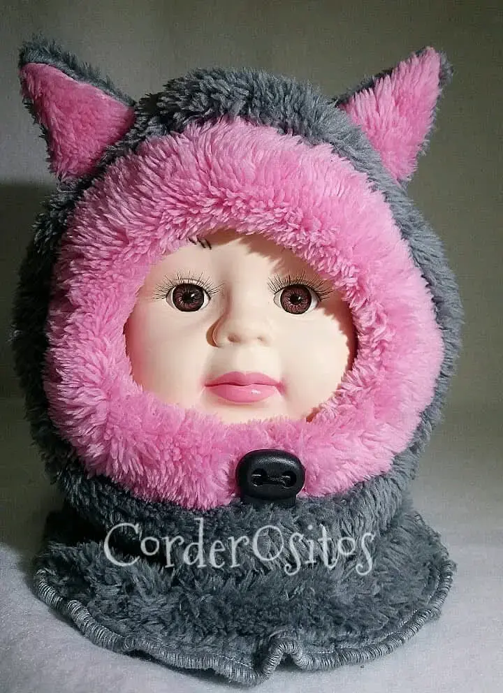 Gorro infantil con orejas de gatito - 2