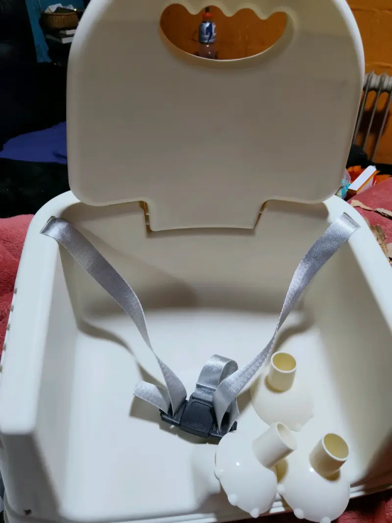 Silla alta para bebé 3 en 1 azul - 4