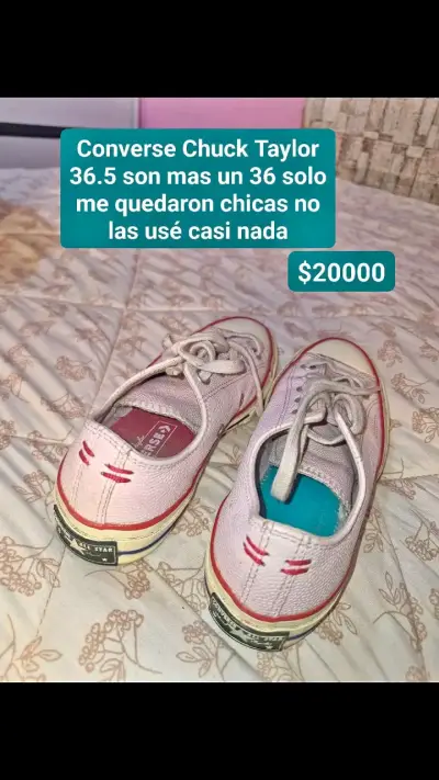 Zapatillas Converse Chuck Taylor rosada 36.5 - miniatura 1