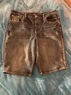 Bermudas de mezclilla con bordado Cato talla 14 - miniatura 1