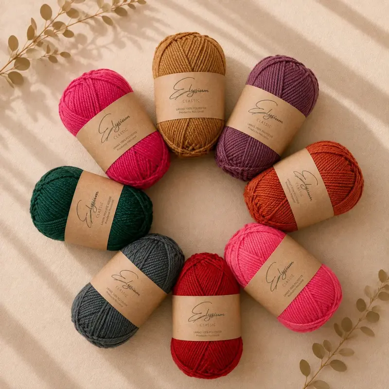 Lana 100% Polyester - Varios Colores