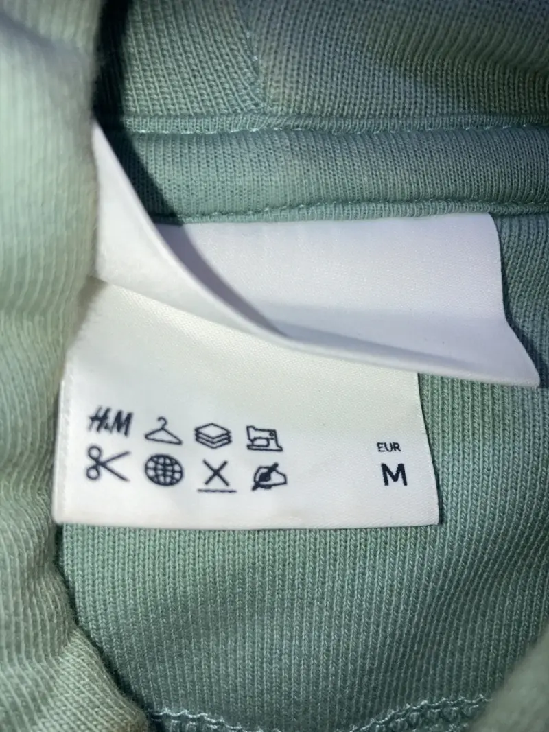 Polerón H&M Verde Acuarela Talla M - 3