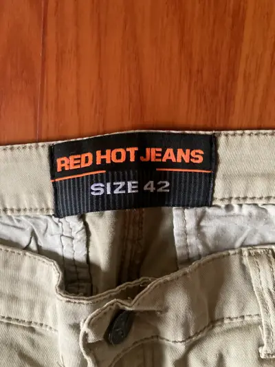 Pantalón cargo Red Hot Jeans talla 42 beige - miniatura 3