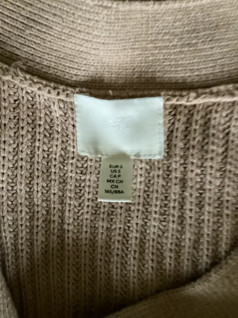 Cardigan H&M beige talla S casi nuevo - 3