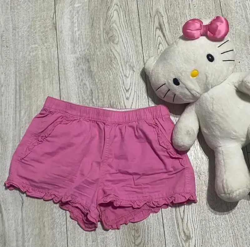 Shorts rosados para niña - 1