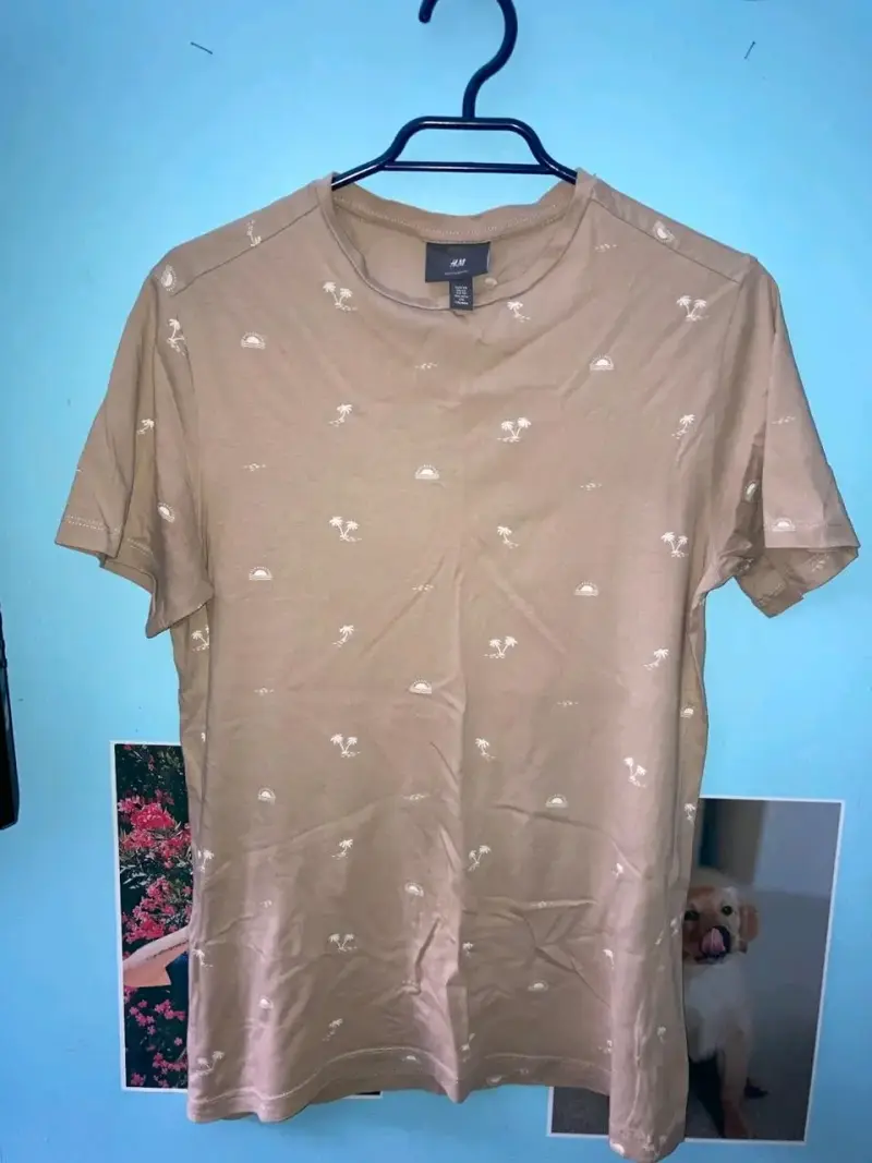 Polera H&M estampado tropical talla XS - 2