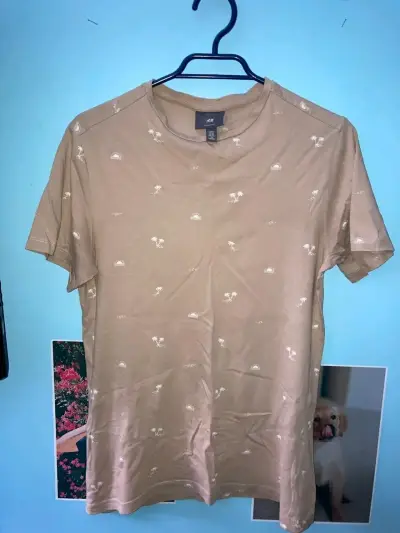 Polera H&M estampado tropical talla XS - miniatura 2