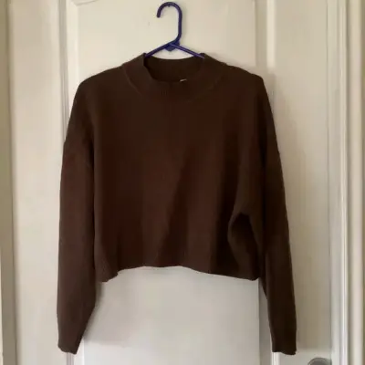 Cardigan H&M marrón talla M casi nuevo - miniatura 2
