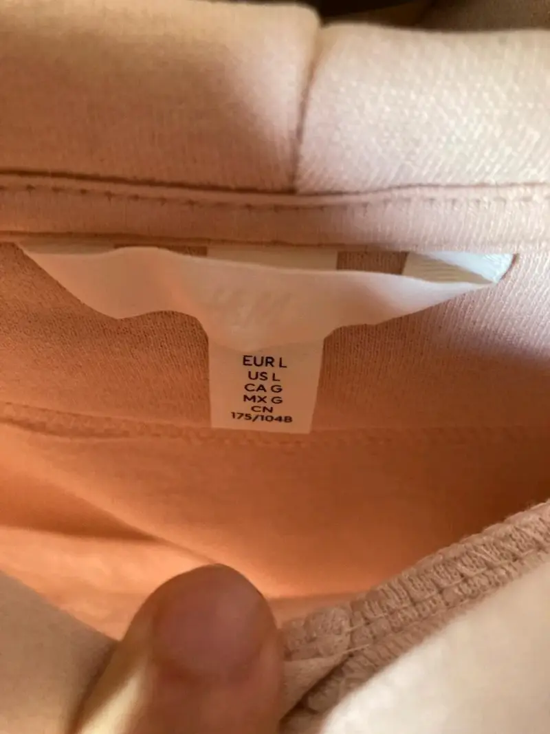 Polerón Oversize Rosa Pastel H&M Talla L - 3