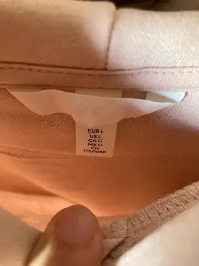 Polerón Oversize Rosa Pastel H&M Talla L - miniatura 3